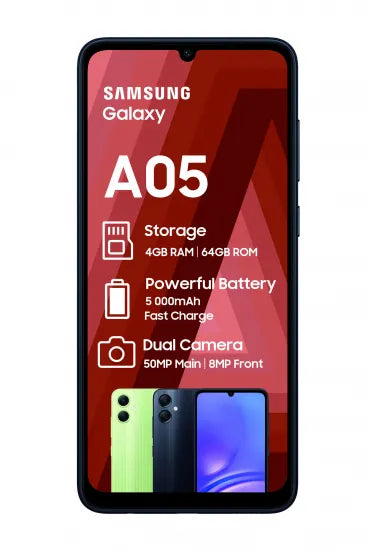 Samsung Galaxy A05 64GB LTE Dual Sim - Black